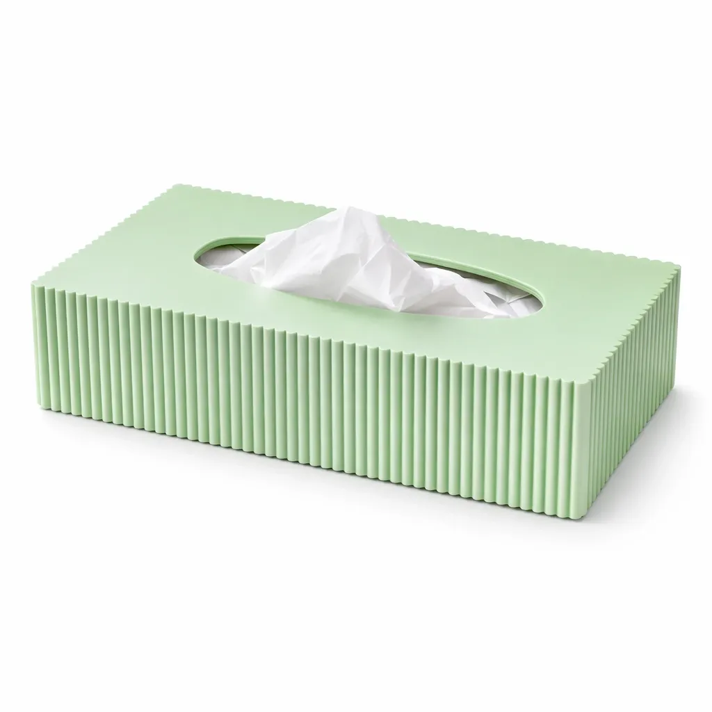 Tissue Box rechthoekig (Muntgroen)