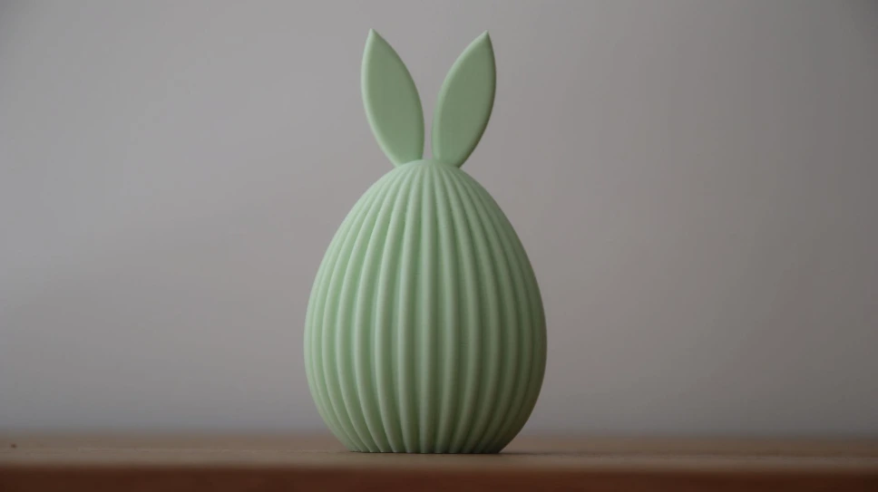 Paasei met oren (Muntgroen)